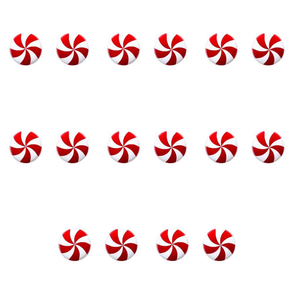 10-30pcs Christmas Knob Button Cover Christmas Candy Cane Ornament Christmas Peppermint Candy Decoration Christmas Decoration