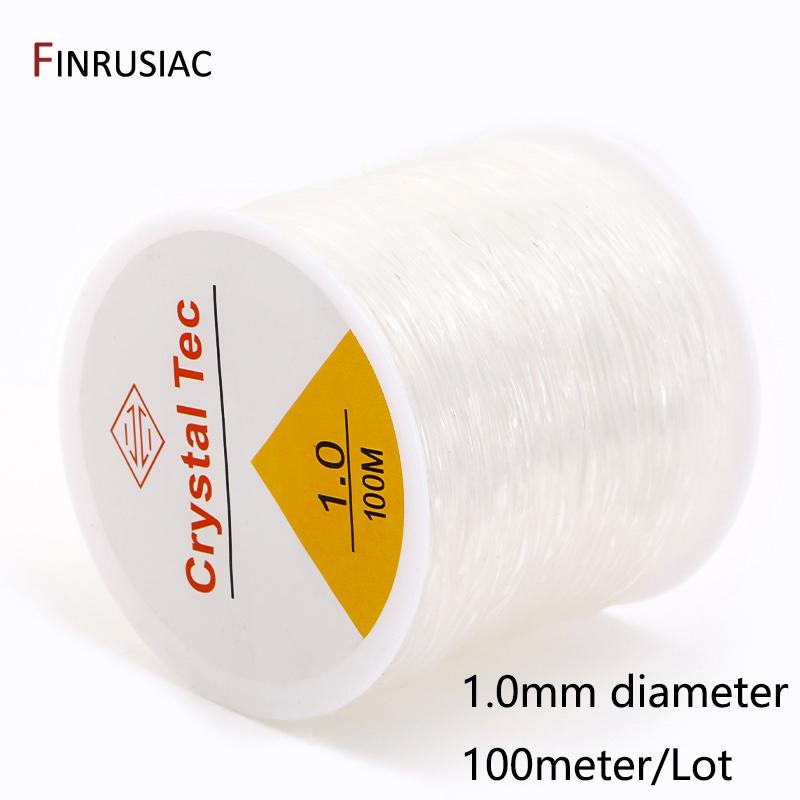 0.4-1.0mm Elastic Cord String Transparent Crystal Elastic Line For Jewelry Making,DIY Bracelet Necklace Beaded Accessories