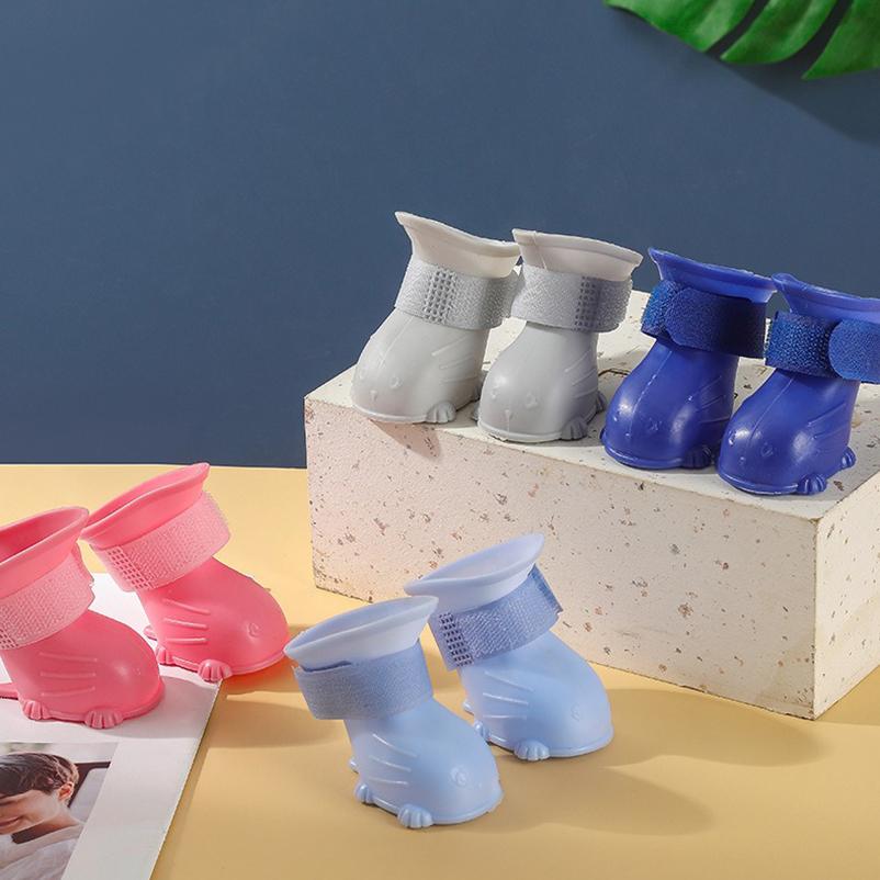 Dog shoes waterproof, non-slip and wear-resistant outdoor dog rain boots pet nail clippers anti-scratch cat shoes