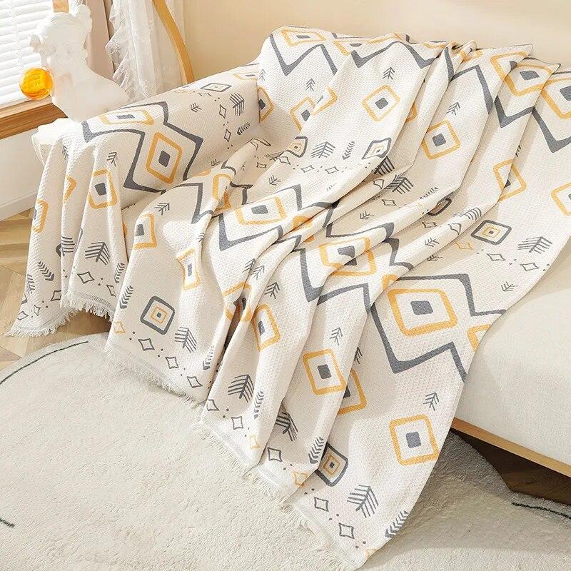 Sofabezug im nordischen Stil, staubdicht, Mehrzweck-Couchtuchbezug, Campingdecke, Sofadecke, Wohnzimmer-Dekorationstuch