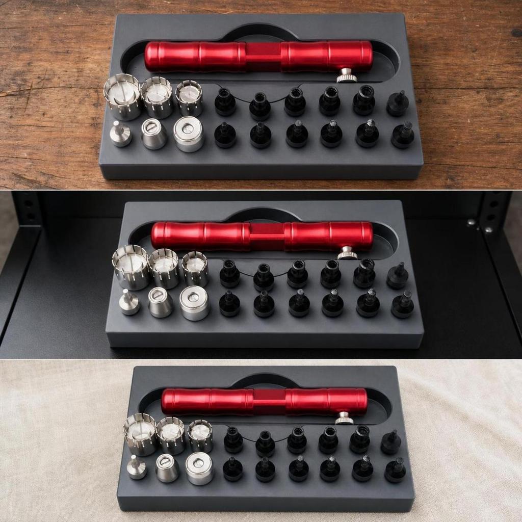 Watch Repair Tool Kit with Tray Compact Multifunctional