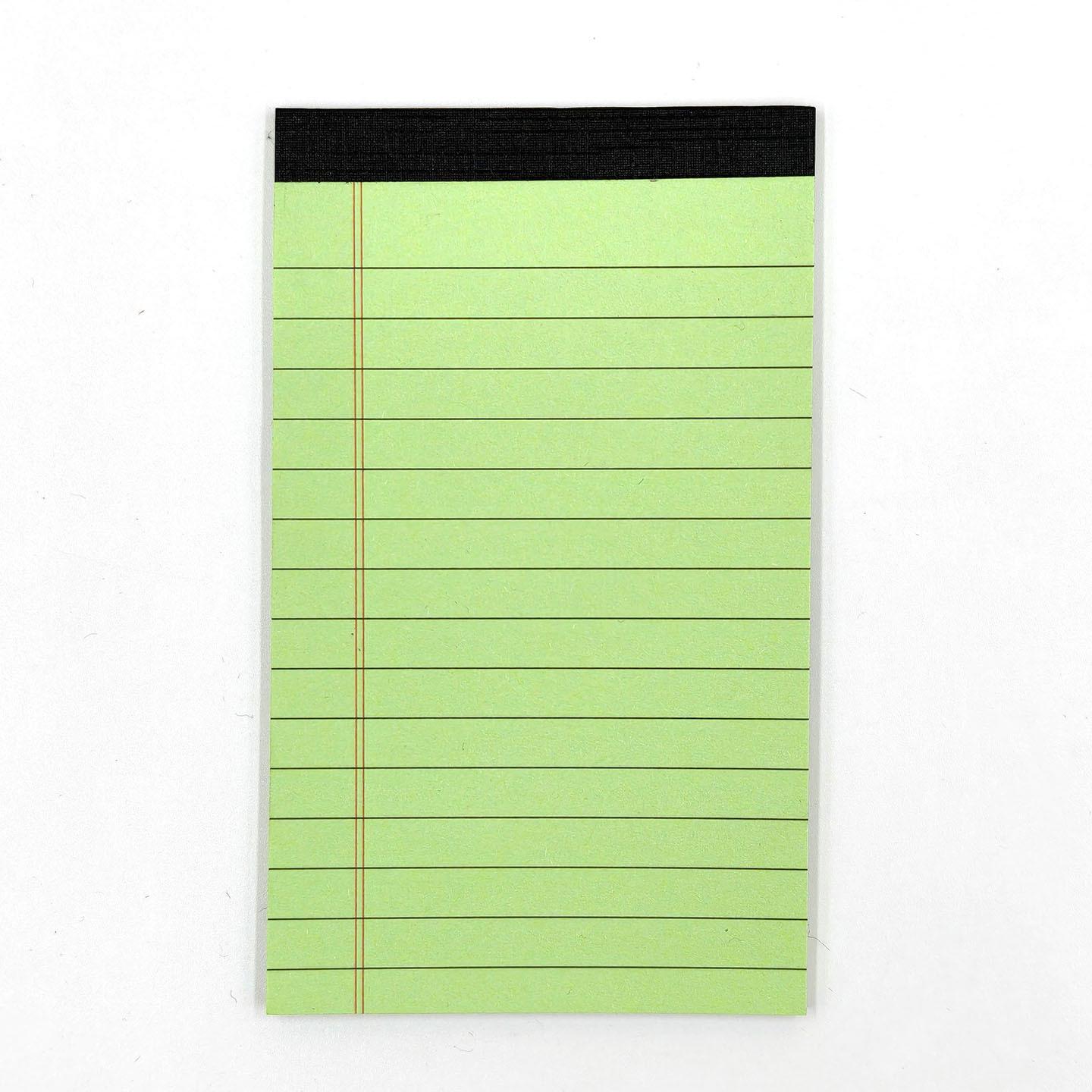 American Style A7 Color Sticky Note Pad, Tearable, Non-Adhesive, 30 Lined Sheets, Portable Draft Notebook. 30 Sheets зелёный