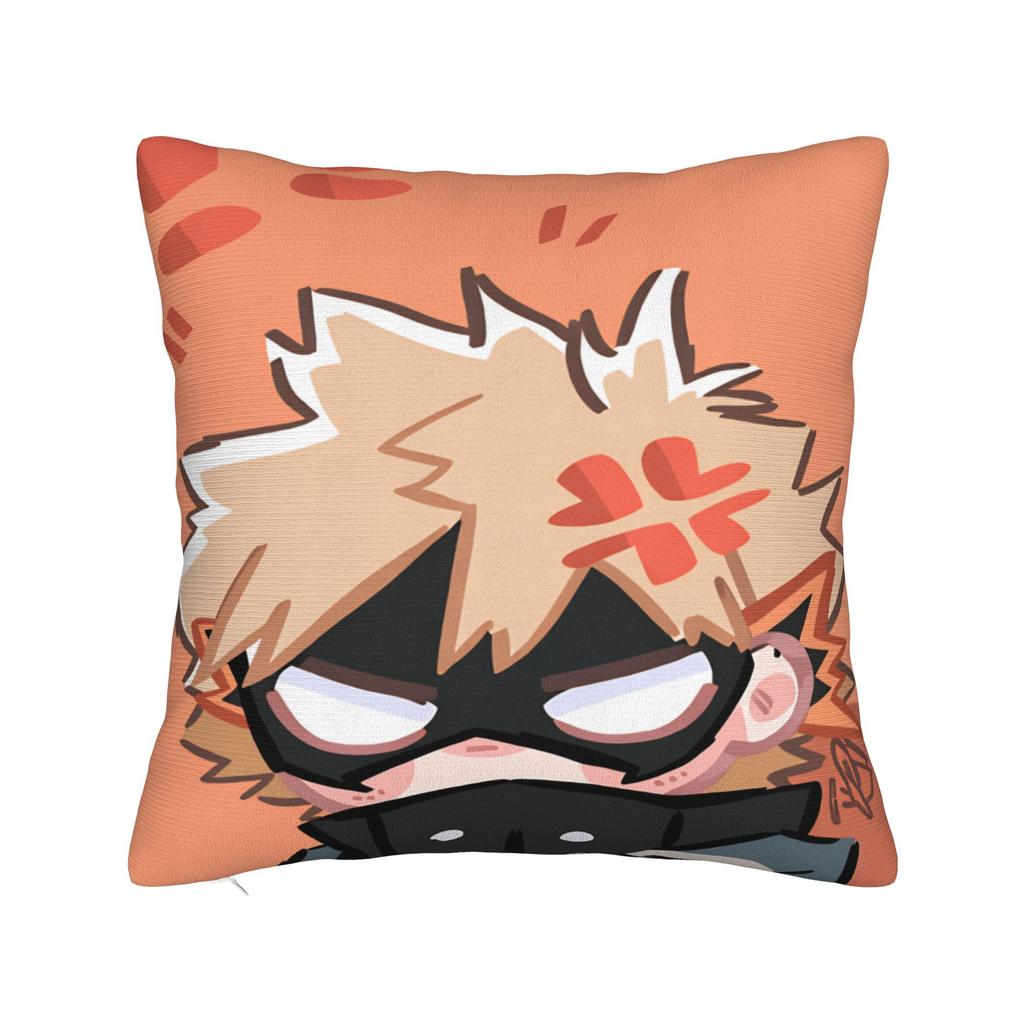 Anime K-Katsuki B-Bakugo Pillow Case Comfy Pillow Cover For Living Room Chair Cute Funny Pillowcases