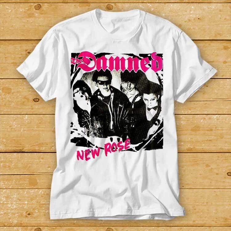 The Damned New Rose Music Top Tee Best Seller Birthday Gift T Shirt 2457 S