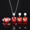 Jewelry Copper Bottom Gold-Plated Simulation Bird'S Nest Cut Orange Retro Temperament Set Main Stone 2 * 12