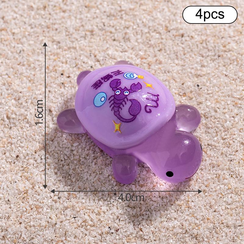 

4 шт. Kawaii светящиеся созвездия маленькие черепашки украшения миниатюрные фигурки креативные украшения для дома своими руками аксессуары подарки