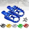 Anti Slip Lightweight Motorcycle Footrests Pegs With Vintage Styling Heavy Duty Aluminum Alloy Universal Application 2x
