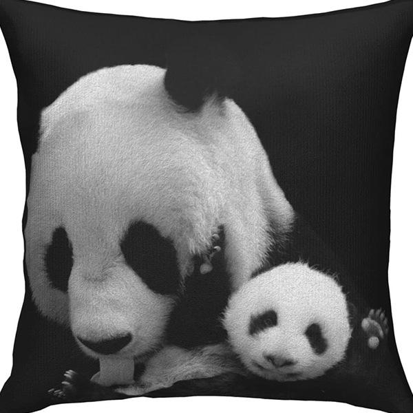 Creative Cartoon Cute Animal Print Linen Pillow Case Home Sofa Car Decoration Pillow