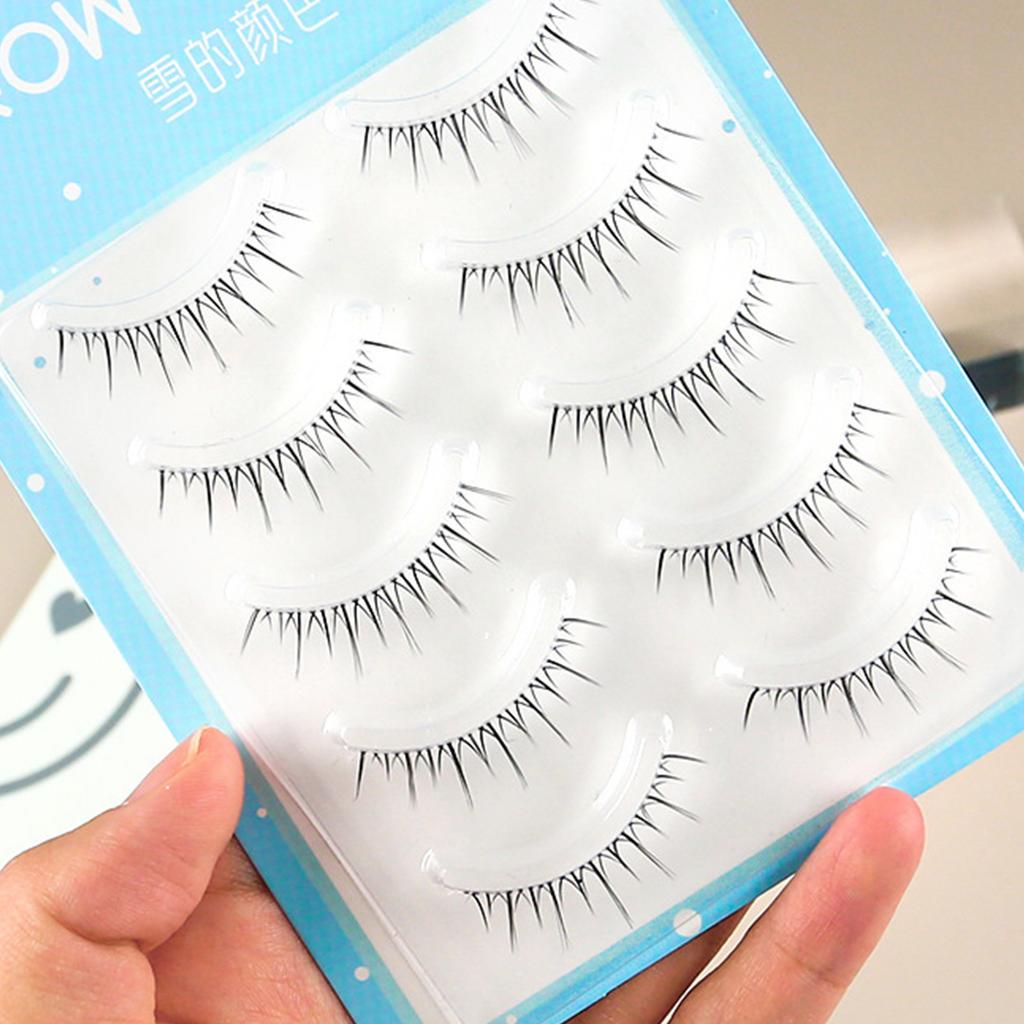 False Eyelashes Natural Volume C Curl Synthetic Fiber Lashes for Women
