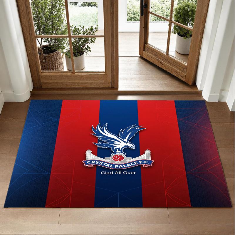 Crystal Palace Design Crystal Velvet Rug Soft Decorative Mat for Bedroom Entrance