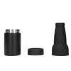 Vacuum Double Wall Stainless Steel Can Insulation and Cold Storage Tank with Bottle Opener Black