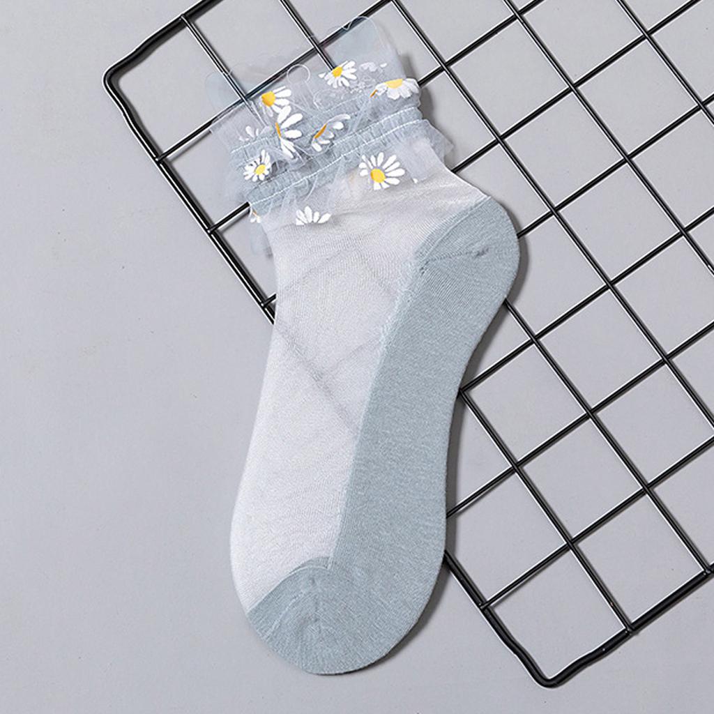 Women  Breathable Stocking Fashion Floral Mesh Patchwork Summer Thin Socks