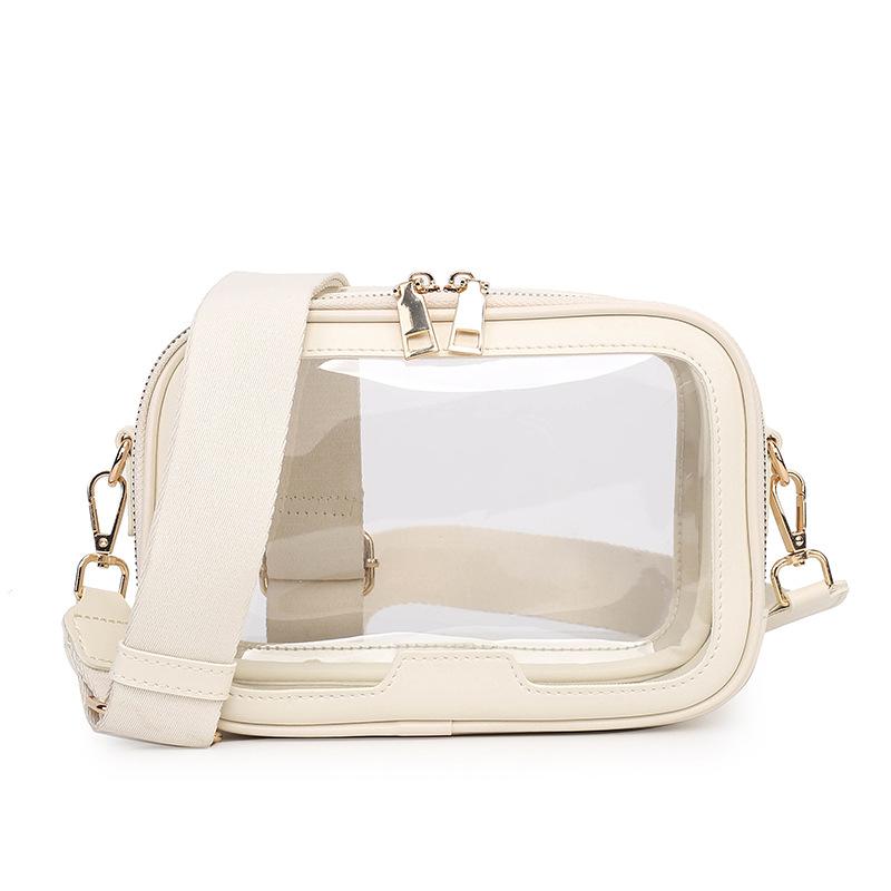 New Transparent Crossbody Bag for Women Fashionable Makeup Bag Women's Shoulder Bag