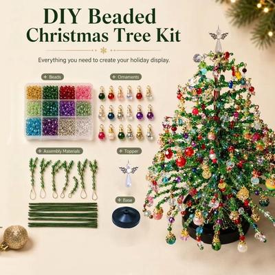 DIY Perlen-Weihnachtsbaum-Set Handgefertigt DIY Perlen-Weihnachtsbaum Set