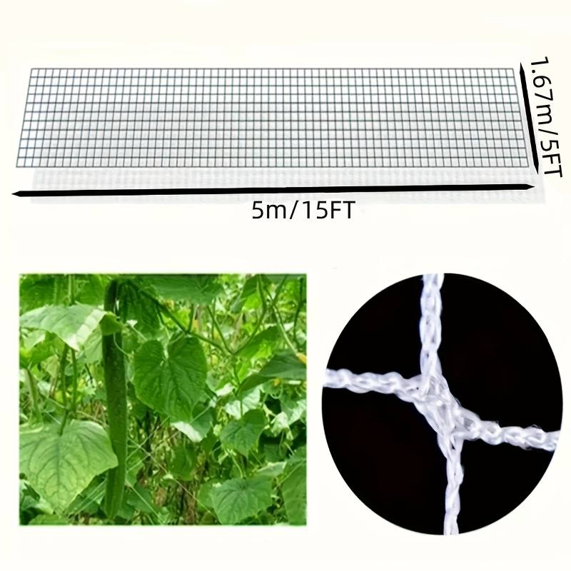 

1pc White Polyester Garden Climbing Net Forgarden Climbing Plant Support Reusable Plant Support Frame Gardening Accessories
