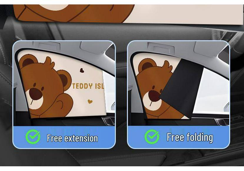 Magnetic Car Sunshade Curtains for Baby Privacy and Blackout