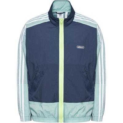 Comfortable Casual Striped Zip Jacket Men Jackets Dark-Blue GN3832