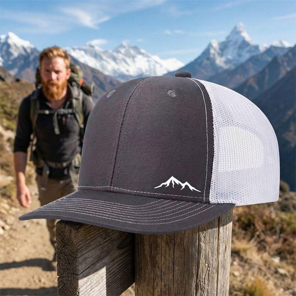 Adjustable Quick-Drying Baseball Cap Breathable Trucker Hat Vintage Mesh Duckbill Cap Outdoor