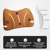 For Porsche Mercedes-Benz Maybach Same Suede Car Seat Memory Foam Lumbar Pillow Cushion Interior Headrest Accessory