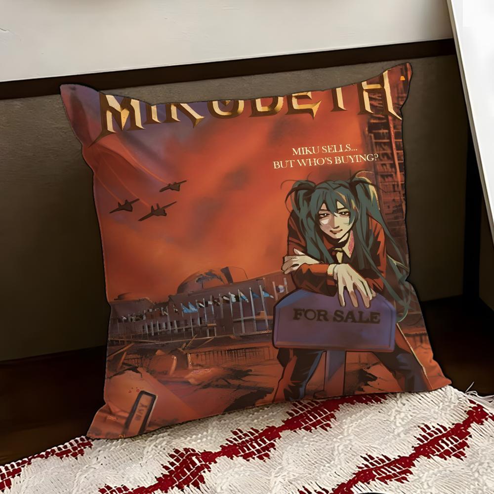 Band MMegadeths Cushion Cover Reversible Soft Durable Pillow Cover Home Car MultiScene Use for Daily Comfort
