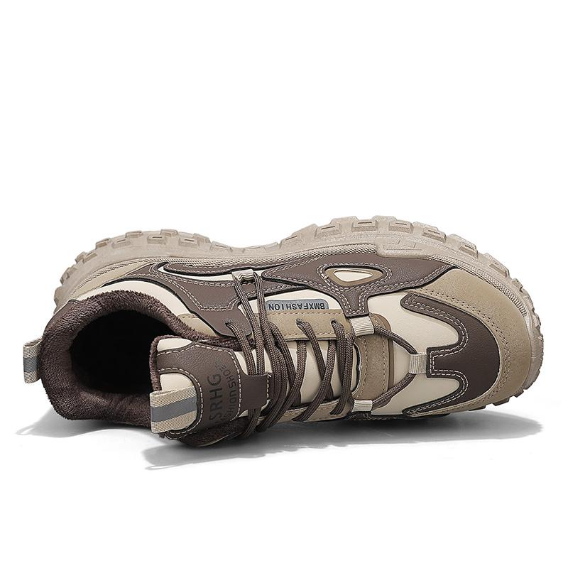 Fashion Sneakers Men New Casual Sport Walking Shoes Men Outdoor High Top Shoes Comfortable Warmed Boots For Men 2024