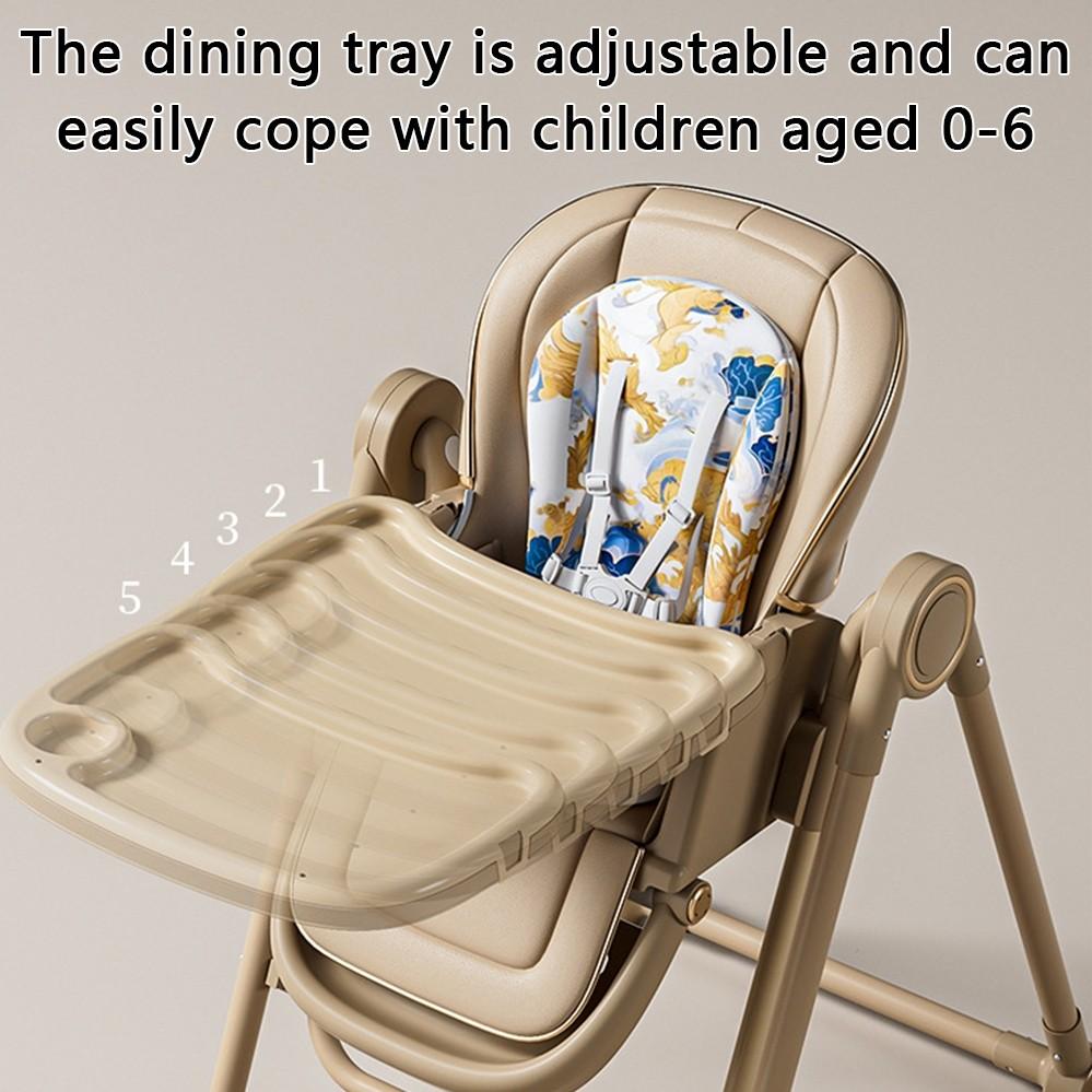 Krzesełko do karmienia 3 w 1 wielofunkcyjne dla dziecka z regulacją wysokości, krzesełko do karmienia dla dziecka, składane gospodarstwo domowe, siedzenie bujane dla malucha