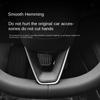 Real Carbon Fiber Steering Wheel Patch for Tesla Model 3+ Steering Wheel U-shaped Protective Cover 2026 New Model 3 Highland
