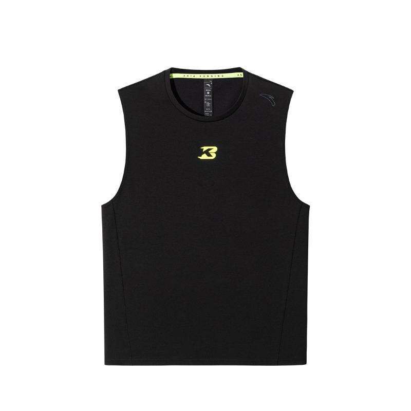 

Anta Comfortable Sports Simple Moisture-Wicking Versatile Casual Breathable Tank Top Men Tops Basic-Black 152535114-2 2XL