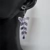 Elegant Zirconia Butterfly Tassel Necklace & Earring Set