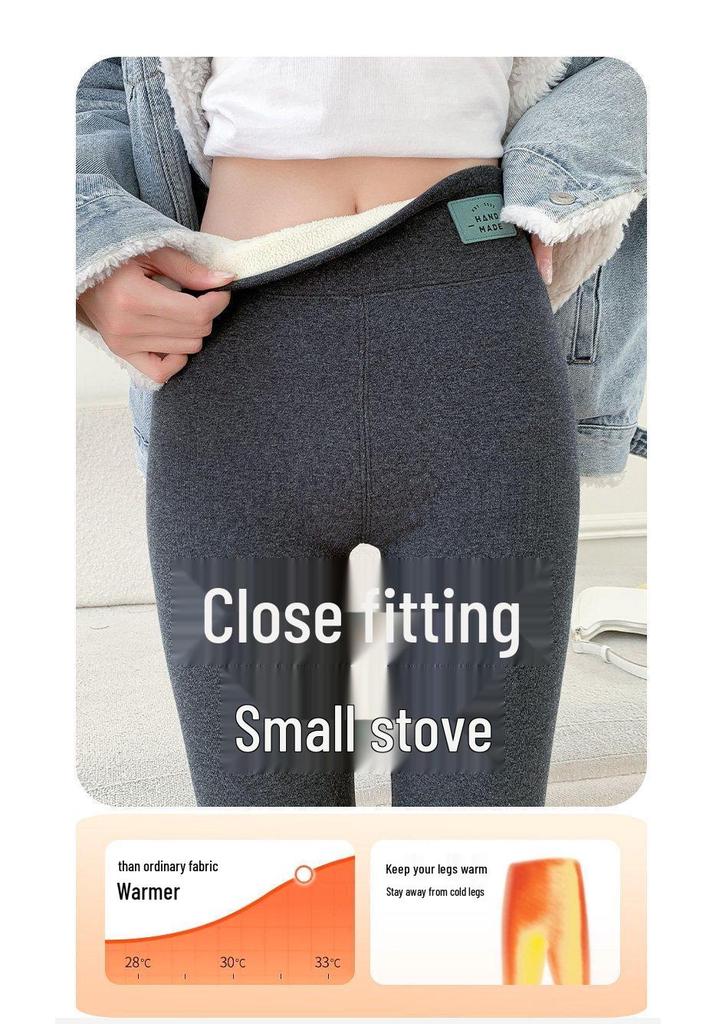 2025 New Winter Gray Plus Velvet Cotton Pants for Tall Women – Soft, Skin-Friendly, and Warm Base Layer