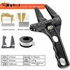 Adjustable Spanner Large Opening Bathroom Spanner Wide Jaw Aluminium Spanner Handle Plumber Hand Tool Home Improvement Tool