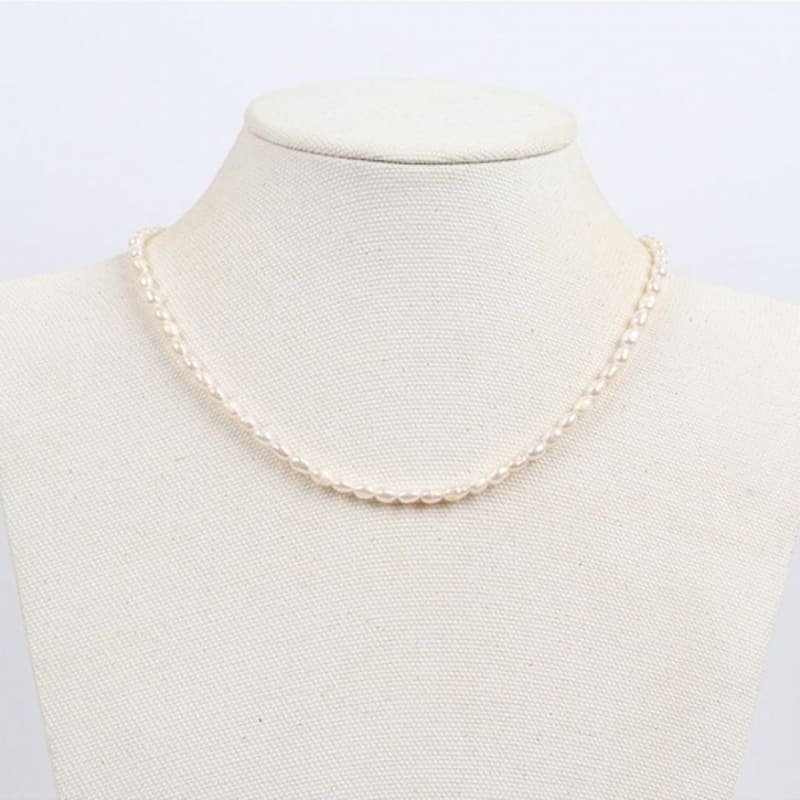 Dana Burton [925 Silver] Mystic Freshwater Pearl Necklace_4mm Pearl