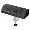 Desk USB Tap PD20W Black, Fast Charging Compatible, Type-C & Type-A USB Ports, 4 Outlets, 2m Cable, Clamp Type, for Smartphones, Tablets, Power S