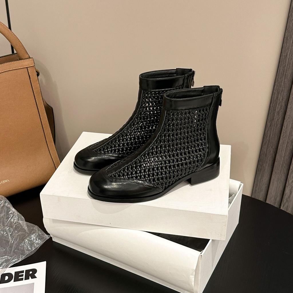 939-1 Chelsea cizme cool 2025 retro cizme Martin vară subțiri pentru femei stil britanic versatile cizme scurte goale