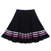 Kids Girls Ballet Dance Skirt Chiffon Elastic Waist Full Circle Ribbons Decorated Skirt Dance Dress for Ballet Stage Performance