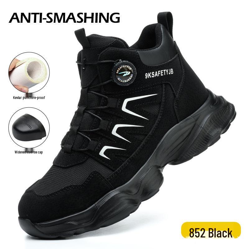 

Lightweight High-Top Steel Toe Work Boots: Cross-Border Anti-Smash, Anti-Puncture, Comfortable Safety Footwear