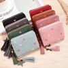 Women Small Wallet Ladies Mini Tassel Wallet Cute Girl Short Zipper Lovely Pu Leather Coin Purse Female Hand Wallets Purse
