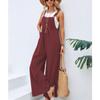 Women's Summer Wide Leg Jumpsuit   Solid Color Elegant Casual Loose Vacation Outfits Overall