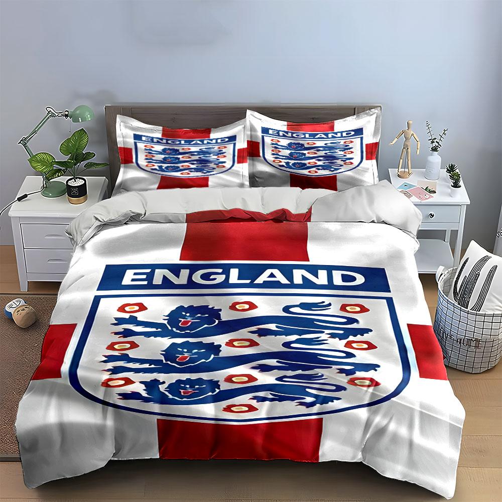 Stemma inglese con leoni. Set lenzuola Set copripiumino Copripiumini Federe(1*Copripiumino 2*Federe senza imbottitura piumone)