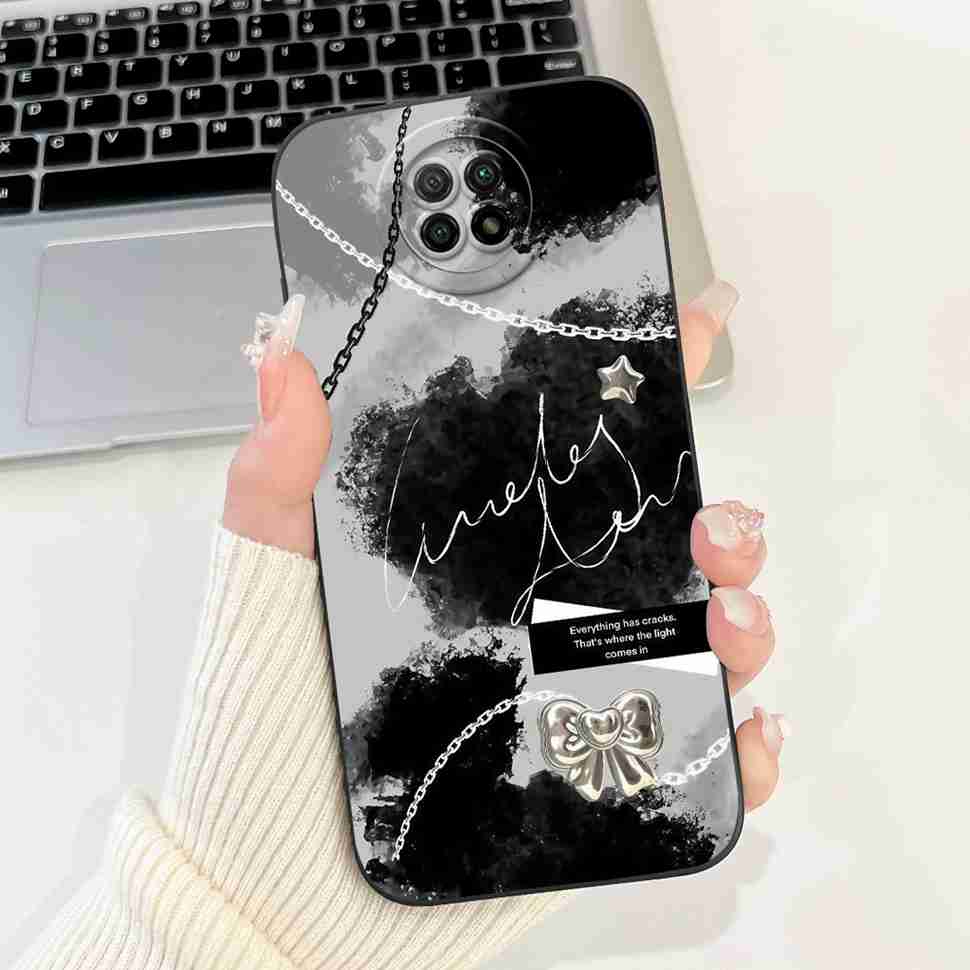 For Redmi Note 9 5G M2007J22C Case Cartoon Rabbit Soft Silicone Matte Cover For Xiaomi Redmi Note9 5G 6.53" Flower Shell Capa