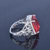 Vintage Ruby Engagement Rings for Women Elegant Jewelry Gift for Her Romantic Wedding Band