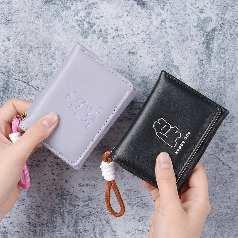 Anime Cartoon Coin Purse: Cute Foldable Student Wallet & Card Holder