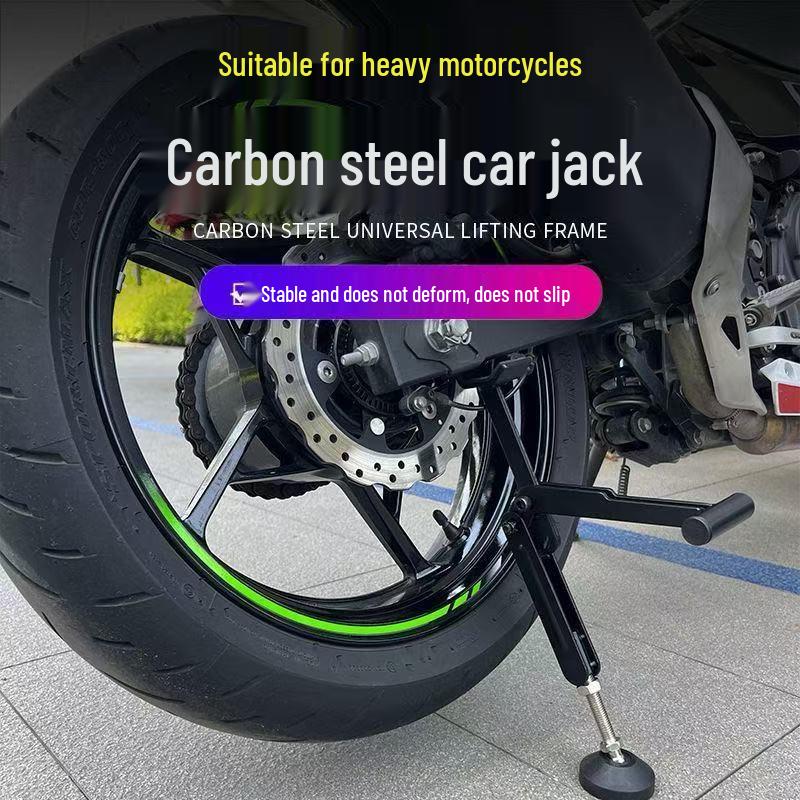 Folding Portable Motorcycle Wheel Lift Stand for Repair & Maintenance