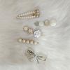 10pcs Fake Pearl Hair Clips Stylish Elegant Cute Portable Simulation Pearl Clip Set for Women Girls