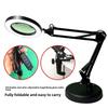 Practical Metal Desktop LED Lamp Long Arm Folding Reading Lamp Flexible 10 Dimming Modes Eye Protection Lamp Nail Manicure Table
