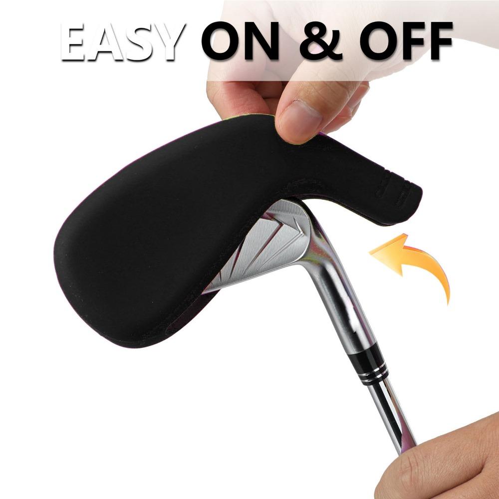 Elastic Club Head Cover Washable Protective Club Cover Flexible Golf Club Cover Travel Storage