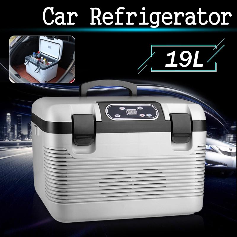 68W 19L Car Refrigerator Freeze Heating Fridge Compressor for Car Home Picnic Refrigeration Heating -5~65 Degrees