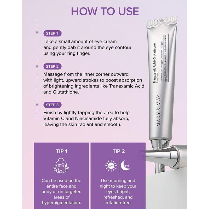 Mary&May Tranexamic Acid + Glutathione Eye Cream