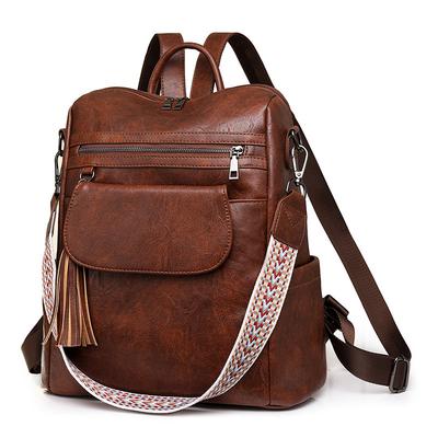 Damenrucksack, Retro Dual-Use Einzel-Schulter Umhängetasche mit großer Kapazität, Lässiger Damenrucksack