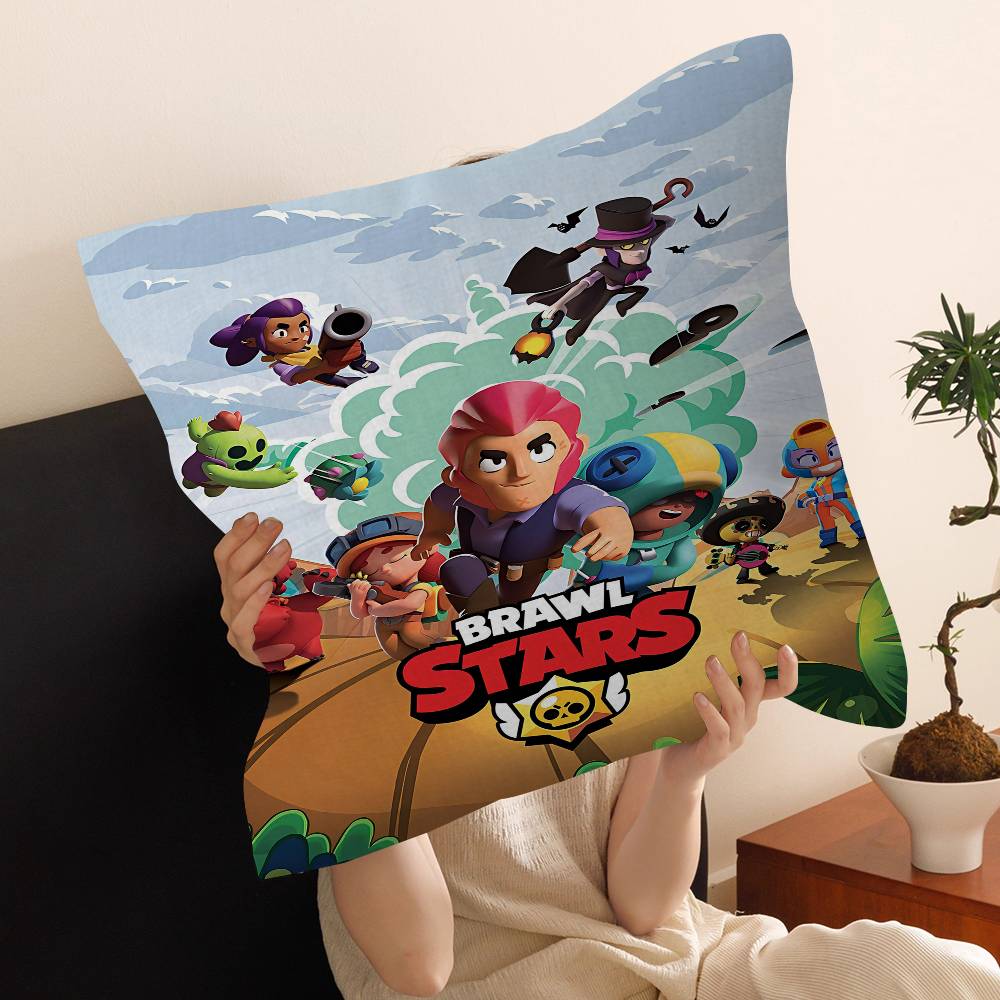 

Игра Brawl Game SStars Аниме Наволочка Декоративная Подушка Диван Домашний Декор Чехол Наволочки 30x30 cm
